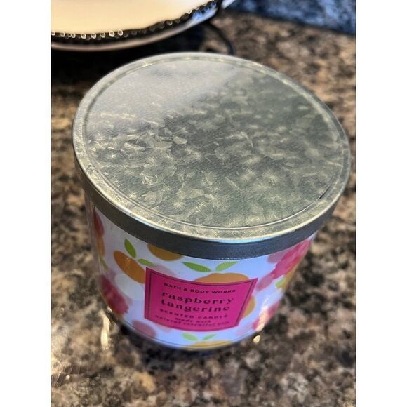 BBW RASPBERRY TANGERINE Candle Bath And Body Works - Picture 2 of 5